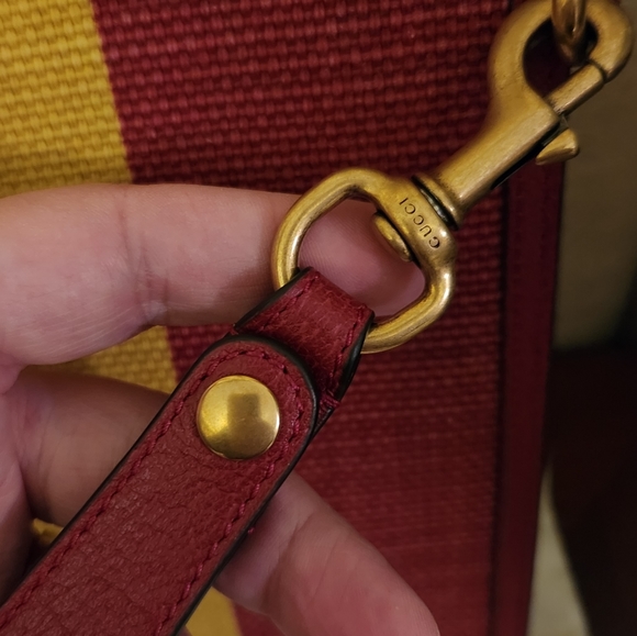 Gucci Baiadera Striped Canvas Clutch Wristlet 625602 - Picture 5 of 8